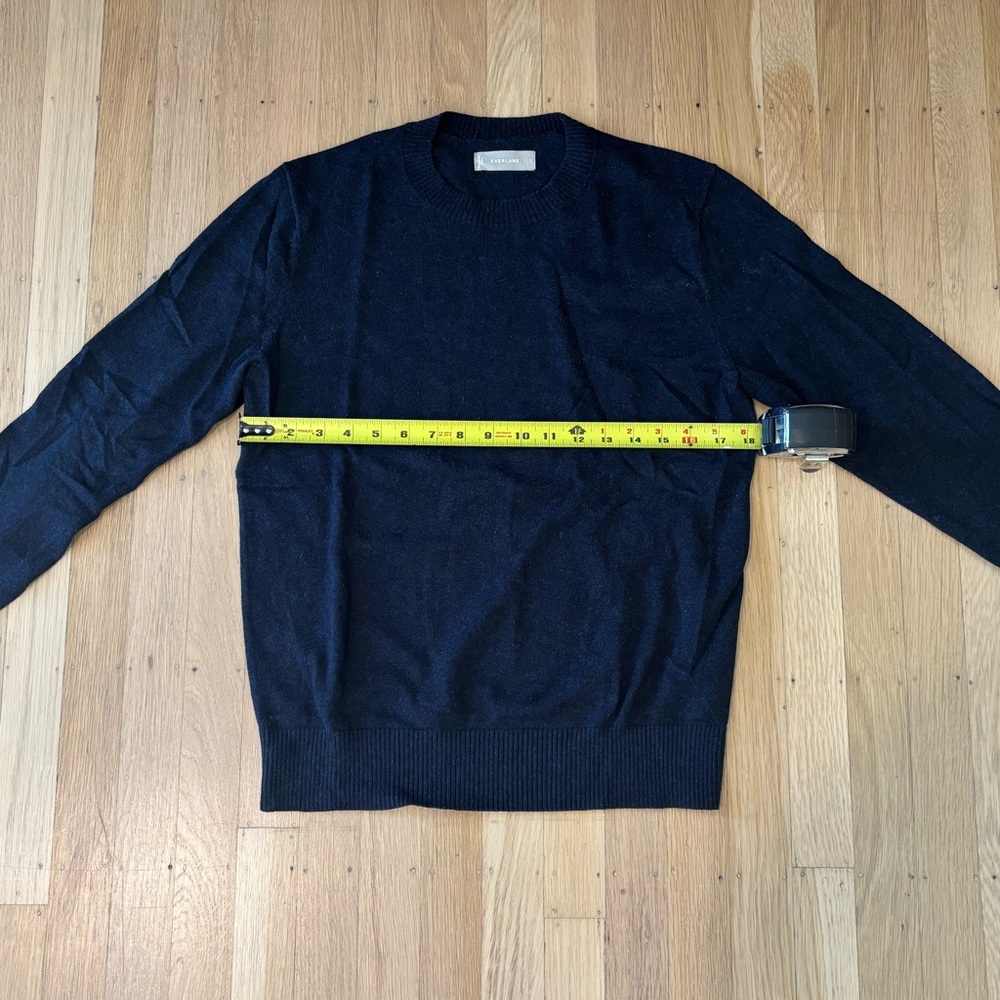 Everlane Crewneck Sweater, Navy, Men’s Small
